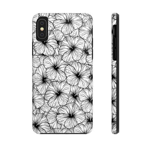 Hibiscus Phone Case (B&W)