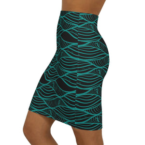 NALU Skirt (Black & Teal)