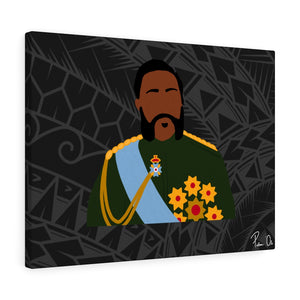 King Kalākaua Canvas Gallery Wraps (Black)