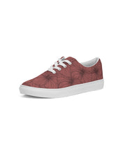 Load image into Gallery viewer, Hibiscus Women&#39;s Lace Up Canvas Shoe (Pink)
