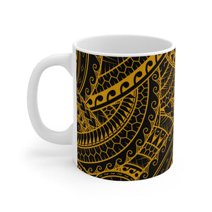 Tribal Graphic Mug 11oz (Yellow)