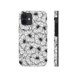 Hibiscus Phone Case (B&W)