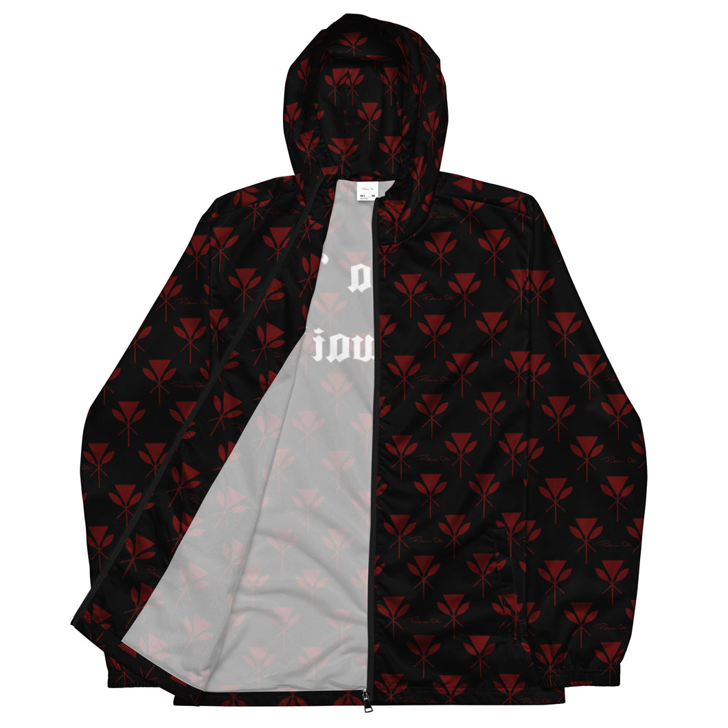 Red Kahili Windbreaker (back print)