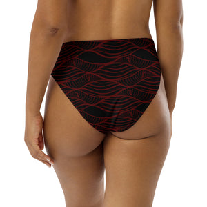 NALU high-waisted bikini bottom (Red)