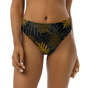 Laua’e high-waisted bikini bottom (Yellow)