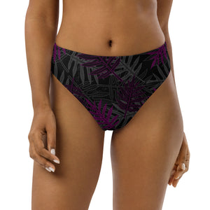 Laua’e high-waisted bikini bottom (Purple)