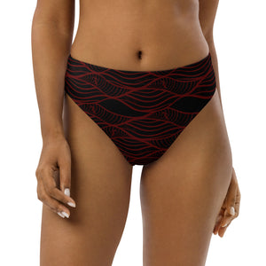 NALU high-waisted bikini bottom (Red)