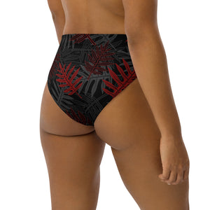 Laua’e high-waisted bikini bottom (Red)