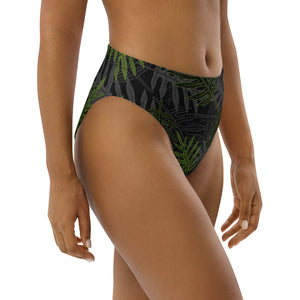 Laua’e high-waisted bikini bottom (Green)
