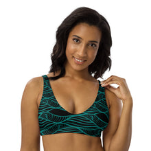 Load image into Gallery viewer, NALU bikini top (Black &amp; Teal)
