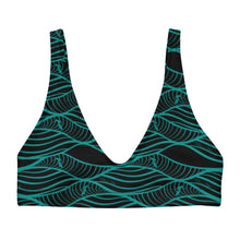 Load image into Gallery viewer, NALU bikini top (Black &amp; Teal)
