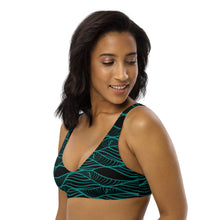 Load image into Gallery viewer, NALU bikini top (Black &amp; Teal)
