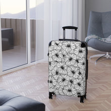 Load image into Gallery viewer, Hibiscus Cabin Suitcase (B&amp;W)
