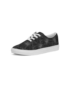Hibiscus Women's Lace Up Canvas Shoe (Gray)