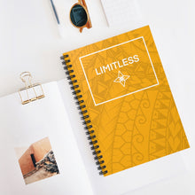 Load image into Gallery viewer, Tribal LIMITLESS Square Spiral Notebook - Ruled Line (Yellow)
