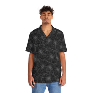Hibiscus Aloha Shirt (Gray)