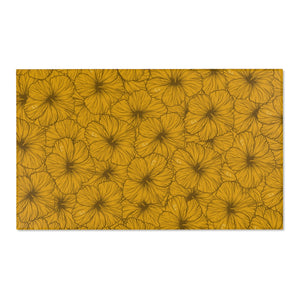Hibiscus Area Rug (Yellow)