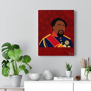 King Kamehameha V Canvas Gallery Wraps (Red)