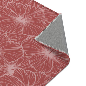 Hibiscus Area Rug (Light Pink)