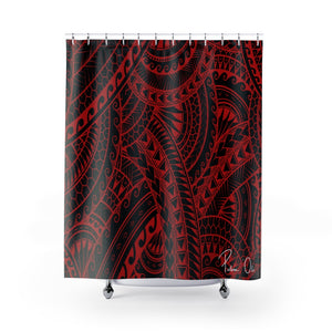 Tribal Shower Curtain (Red)