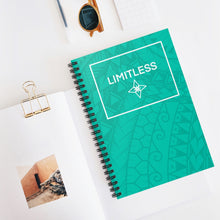 Load image into Gallery viewer, Tribal LIMITLESS Square Spiral Notebook - Ruled Line (Teal)
