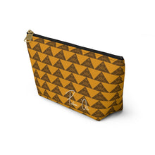 Load image into Gallery viewer, ‘Io Script Accessory Pouch w T-bottom (Yellow)
