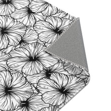 Load image into Gallery viewer, Hibiscus Area Rug (B&amp;W)
