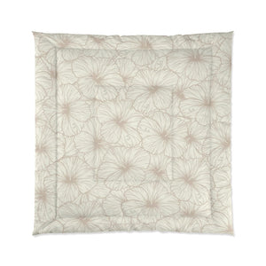Hibiscus Comforter (Off White)