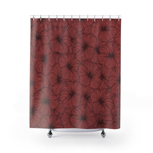 Hibiscus Shower Curtain (Pink)