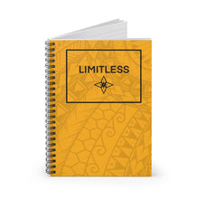 Load image into Gallery viewer, Tribal LIMITLESS Square Spiral Notebook - Ruled Line (Yellow)
