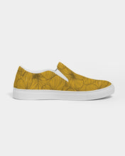 Load image into Gallery viewer, Hibiscus Women&#39;s Slip-On Canvas Shoe (Yellow)
