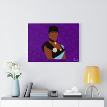 Load image into Gallery viewer, Queen Liliuokalani Canvas Gallery Wraps (Purple)
