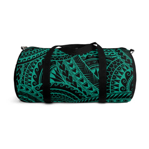 Tribal Script Duffel Bag (Teal)