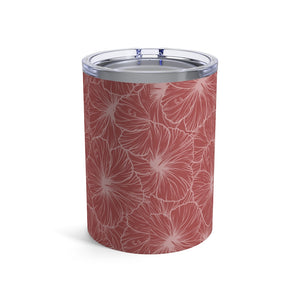 Hibiscus Tumbler Cup 10oz (Light Pink)