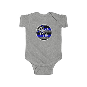 Kanaka Kollection Palena ‘Ole Flag Infant Fine Jersey Bodysuit (Royal Blue)