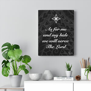 Scripture Canvas Gallery Wraps (Black)