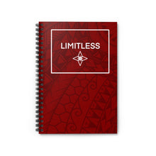 Load image into Gallery viewer, Tribal LIMITLESS Square Spiral Notebook - Ruled Line (Red)
