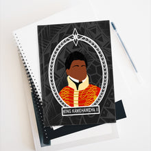 Load image into Gallery viewer, Tribal King Kamehameha II Journal - Ruled Line (Black)
