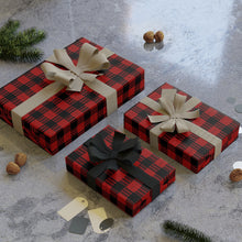 Load image into Gallery viewer, Kanaka Plaid Wrapping Paper (Red)
