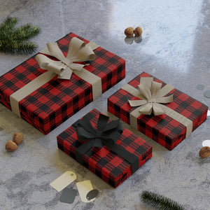 Kanaka Plaid Wrapping Paper (Red)