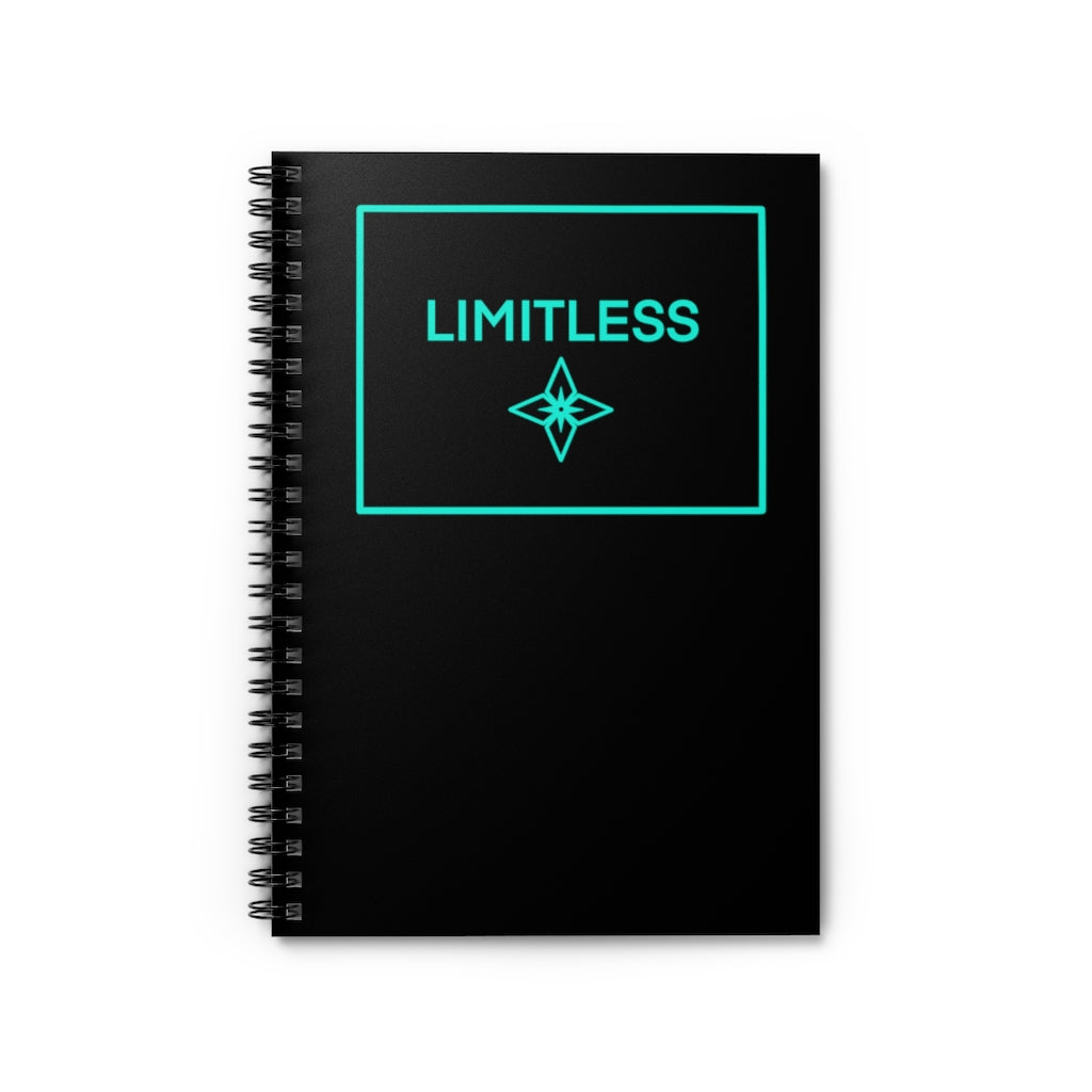 Teal LIMITLESS Square Spiral Notebook - Ruled Line