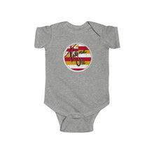 Load image into Gallery viewer, Kanaka Kollection Palena ‘Ole Flag Infant Fine Jersey Bodysuit (White)
