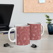 Load image into Gallery viewer, Hibiscus Graphic Mug 11oz (Light Pink)
