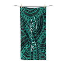 Load image into Gallery viewer, Tribal Polycotton Towel (Teal)
