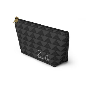 ‘Io Script Accessory Pouch w T-bottom (Gray)