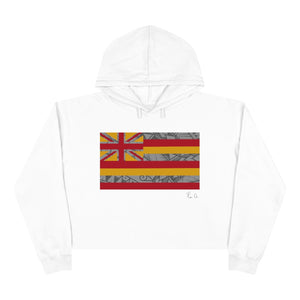 Kanaka Kollection Tribal Flag Cropped Hoodie (Y/G)