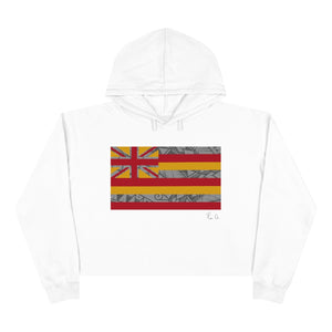 Kanaka Kollection Tribal Flag Cropped Hoodie (Y/G)
