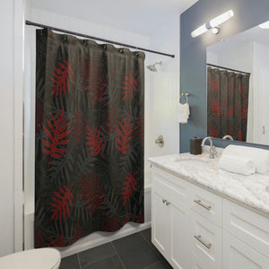 Laua’e Shower Curtain (Red)