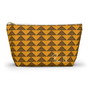 ‘Io Script Accessory Pouch w T-bottom (Yellow)