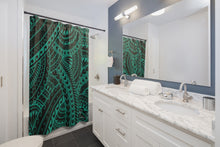 Load image into Gallery viewer, Tribal Shower Curtain (Teal)
